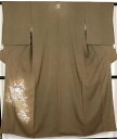 \ 20%offクーポン / 【一点物】【】訪問着★正絹★花鳥扇子・宝尽くし ki23891【美品】【中古】まとめ買い 在庫限り ギフト 激安 まとめ買い 在庫...