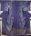 \ 特売品 / 友禅訪問着 袷 正絹 紫 子持ち縞 草柄 曲水 Sサイズ ki25315 新品 着物 レディース 公式行事 シルク オールシーズンまとめ買い 在...