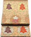 \ 20%offクーポン / 留袖用 西陣織袋帯 正絹 本漆 和那ビロード刺繍 正倉院文様 LLサイズ F3322 新品 公式行事 仕立て上がり まとめ買い 在...