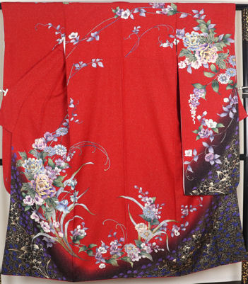 ＼ 20％offクーポン ／ 【】振袖★正絹★牡丹・桜 ki23414【美品】小柄な方にいかがですかまとめ買い 在庫限り ギフト 激安 まとめ買い 在庫限り 当日発送 即納 最強翌日配送 送料無料