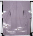 \ 20%offクーポン / 訪問着 袷 正絹 薄小豆色 暈し 金彩 幾何模様 桜花びら トールサイズ LLサイズ ki27637 美品 着物 レディース 30...