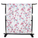 \ 20%offクーポン / 綿縦絽 婦人用 浴衣 白 菊花 LY3137 新品 Fサイズ 夏着物 レディース コットン ギフト 10代 20代 30代 40代...