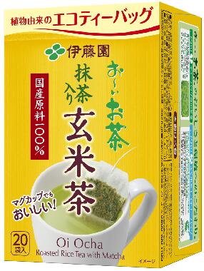 *送料無料*伊藤園。お～いお茶 エコティーバッグ玄米茶 20袋x6個●別途加算★北海道/九州 300円 ★沖縄500円
