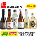 麦焼酎 ちょい飲み 飲み比べセット ミニボトル 300ml × 6本セット 送料無料 父の日 母の日 プレゼント プレゼント 御祝 内祝 誕生日