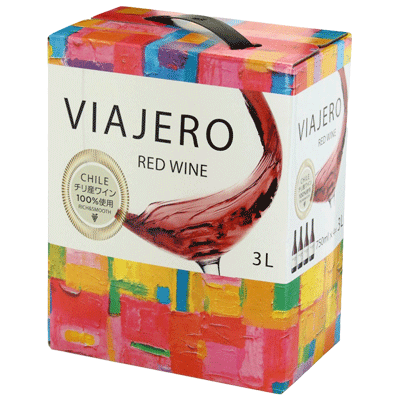 チリワイン チリワイン VIAJERO ヴィアヘロ 赤 3L (3000ml)