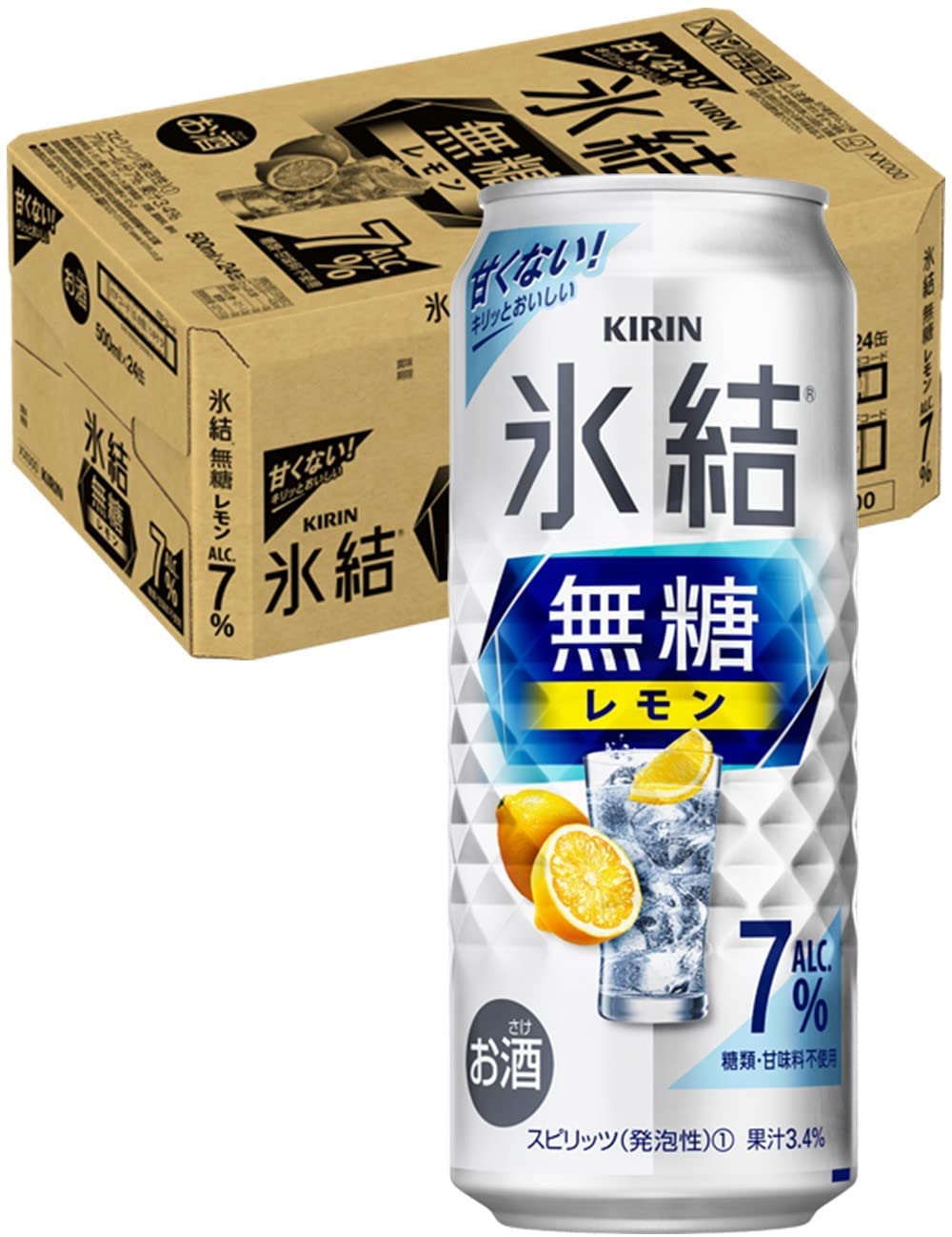 糖類・甘味料不使用。 しっかりとした飲み応えとキリッと冴えるレモンの果実味が味わえる、甘くないレモンサワーです。 キリン 氷結 無糖レモン 7% 500ml 1ケース(24本入) 【商品500ml アルコール分:7% メーカー:キリン 【備考】 商品リニューアル等により、予告なくデザインが変更となる場合がございます。 1個口の送料で2ケースまで発送可能です。(※離島のぞく) 重量制限の都合上、離島地域は1ケースまで発送可能です。