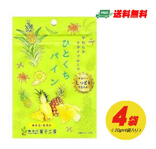 南信州菓子工房 ひとくちパイン（ドライフルーツ）20g × 4袋 メール便 代引・配達日時指定不可