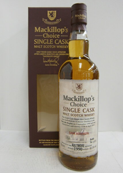 オルトモア 1990 マキロップチョイス48.1% 700ml AULTMORE MACKILLOP'S CHOICE