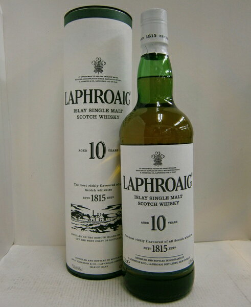 正規品 ラフロイグ10年 43% 750ml LAPHROAIG アイラ シングルモルトスコッチウイスキー