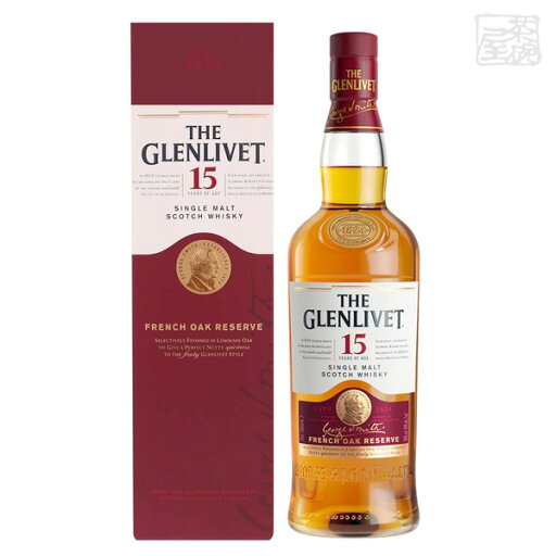 グレンリヴェット(グレンリベット)15年 フレンチオークリザーブ 正規 40% 700ml シングルモルトスコッチウイスキー グレンリヴェット(グレンリベット)15年 フレンチオークリザーブ 正規 40% 700ml シングルモルトスコッチウイスキー