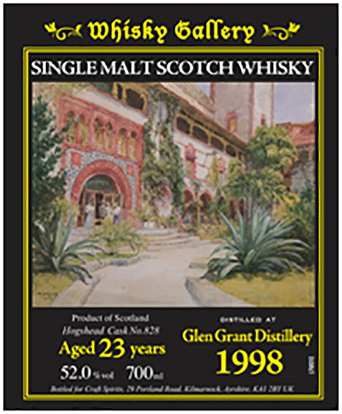 グレングラント 23年 1998 ホグスヘッド 52度 700ml ウイスキーギャラリー 正規 スペイサイド シングルモルトスコッチウイスキー