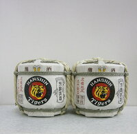 白鷹 阪神タイガース生もと本醸造菰冠 菰樽 300ml×2本 こも樽