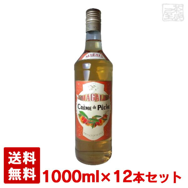 ピーチ マガリ 15度 1000ml 12本セット リキュール フランス 1