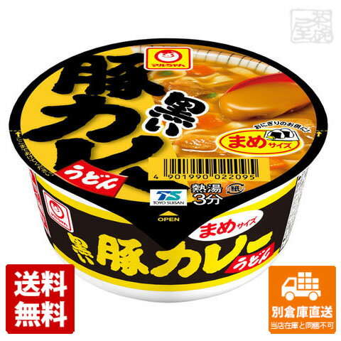 マルちゃん 黒いまめ豚カレーうどん 42g x 12個 【送料無料 同梱不可 別倉庫直送】