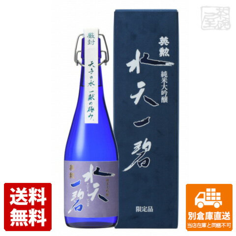 齊藤酒造 英勲 純米大吟醸 水天一碧 720ml 1本 【送料込み 同梱不可 蔵元直送】