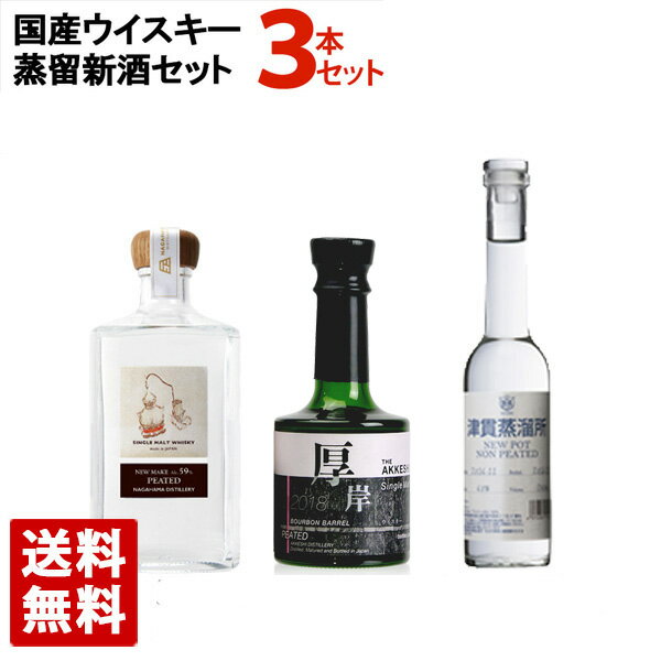 国産ウイスキー 蒸留新酒セット 飲み比べ 3本セット