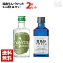 国産ラム 国産ウォッカ ミニボトル 飲み比べ 300ml 2本セット コルコルアグリコール緑ラベル 奥飛騨