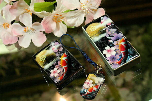 【桜色】携帯灰皿「絵」匠の技！桜色限定シガレットケース！職人