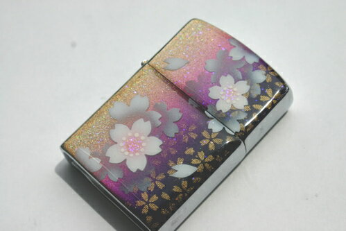 【名入れ】和柄zippo「雨」匠の技！桜色限定ジッポ！職人の手作り！オリジナル和風ライター！ギフト プレゼント 自分のご褒美！