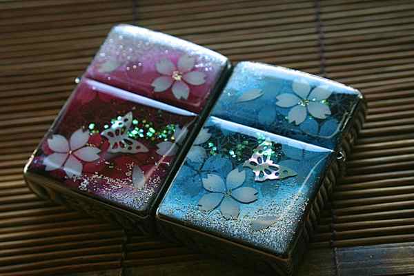 zippo 【名入れ】和柄ペアzippoケース「抜」匠の技！桜色限定ペアジッポケース！職人の手作り！オリジナル和風ペアライターケース！ギフト&プレゼント&自分のご褒美！