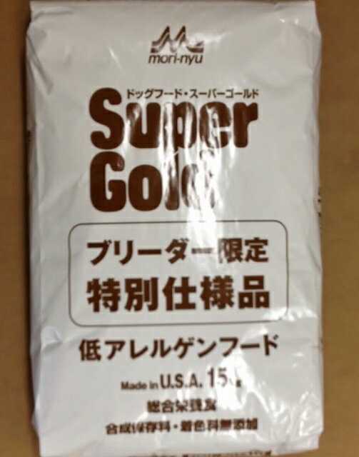 【スーパーセール期間限定エントリーでP5倍!＋100円クーポン】スーパーゴールド フィッシュ＆ポテト 子犬・成犬用低アレルゲンフード 15kg【ドッグフード】【正規品】