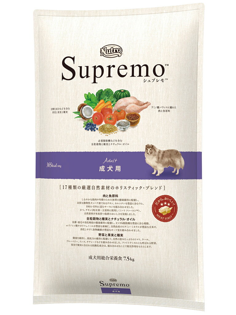 【10日限定エントリー＆抽選でP100％＋クーポン】ニュートロ　シュプレモ　成犬用 7.5kg【ドッ ...