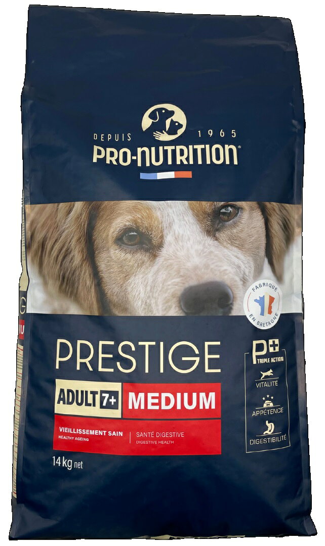 Rakuten - 【20日限定エントリー＆抽選でP100％＋クーポン】プレスティージ犬用 エイジングケア中粒 14kg【ドッグフード】【正規品】おやつのプレゼント付き