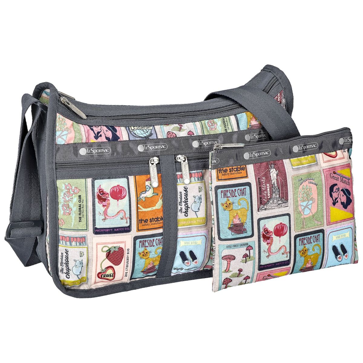 レスポートサック LeSportsac バッグ ショルダーバッグ 斜めがけバッグ 7507 F409 DELUXE EVERYDAY BAG デラックスエブリデイバッグ PERFECT MATCH マルチカラー