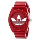 アディダス adidas サンティアゴ ADH6168 Santiago メンズ レディース ユニセックス クオーツ式 腕時計 レッド アナログ 時計 ブランド 安い スポーツ おしゃれ 20代 30代 40代 シンプル 生活防水 文字盤大きめ 男女兼用 プレゼント ギフト バレンタイン クリスマス