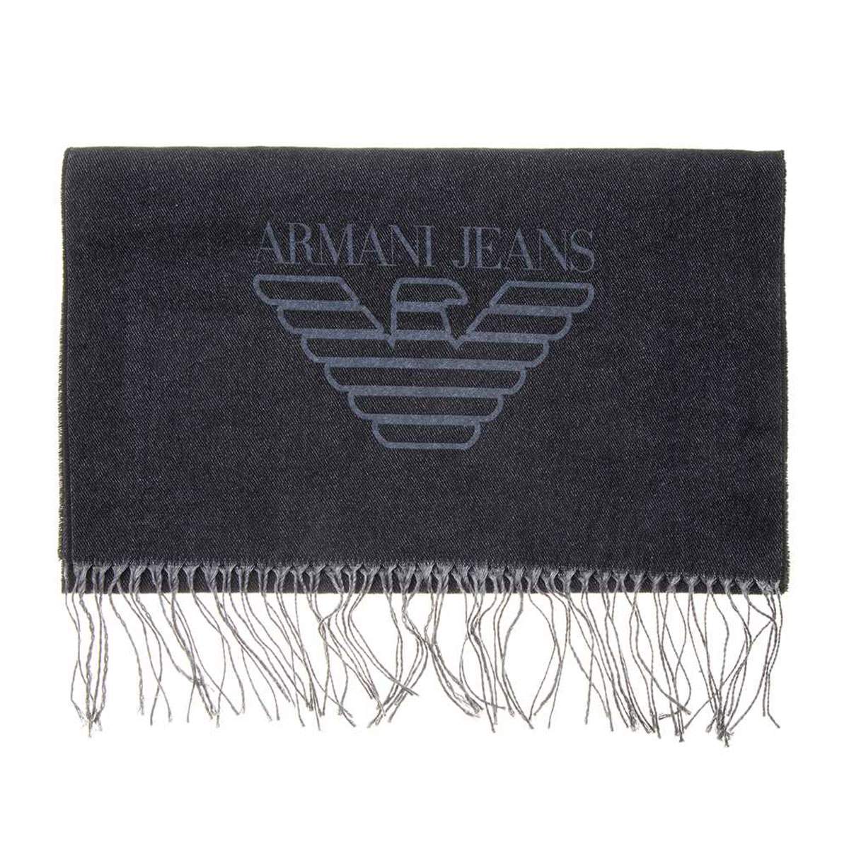 アルマーニジーンズ ARMANI JEANS マフラー 934102 CD714 00020 メンズ ウール カシミア カシミヤ 混紡 ストール スカーフ ブラック