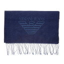 アルマーニジーンズ ARMANI JEANS マフラー 934102 CD714 01831 メンズ ウール カシミア カシミヤ 混紡 ストール スカーフ ブル...