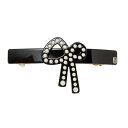 アレクサンドル ドゥ パリ ALEXANDRE DE PARIS ヘアアクセサリー バレッタ AA8 17818 02 N NOIR PERLE ATTITUD...
