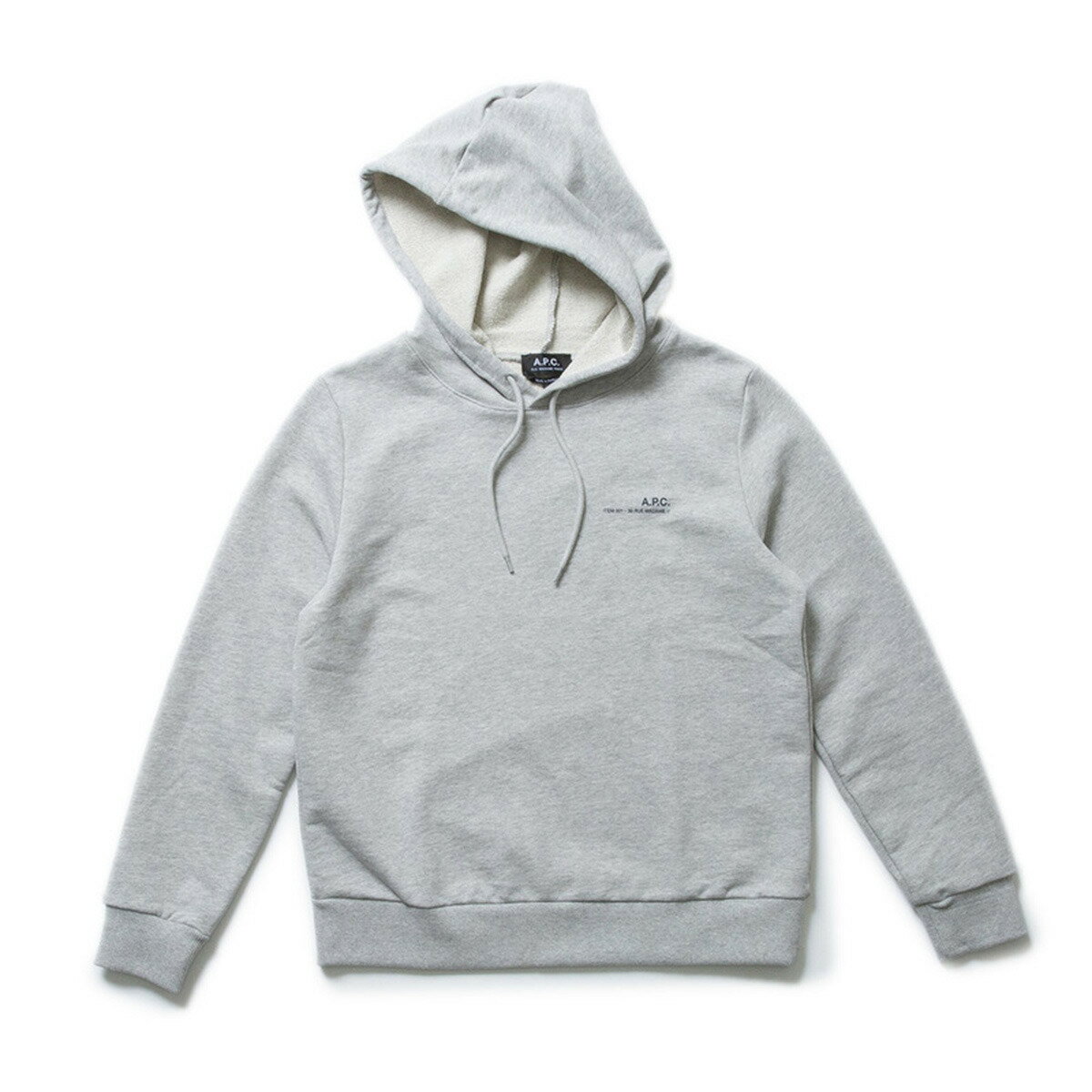 アーペーセー A.P.C. レディース ウイメンズ パーカー プルオーバー フーディー スウェット 上着 F27674 COFBQ PLB W'S ITEM HOODIE HEATHERED LIGHT GREY ライトグレー XS S M