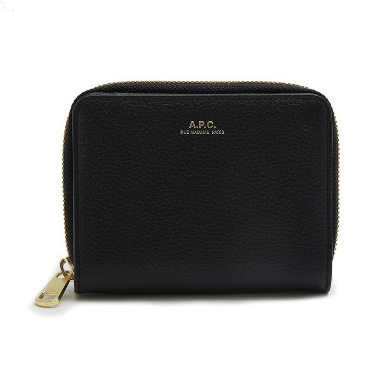 アーペーセー A.P.C. 財布 二つ折り財布 折りたたみ財布 F63029 PXBLH LZZ EMMANUELLE COMPACT WALLET エマニエル コンパクト ウォレット BLACK ブラック