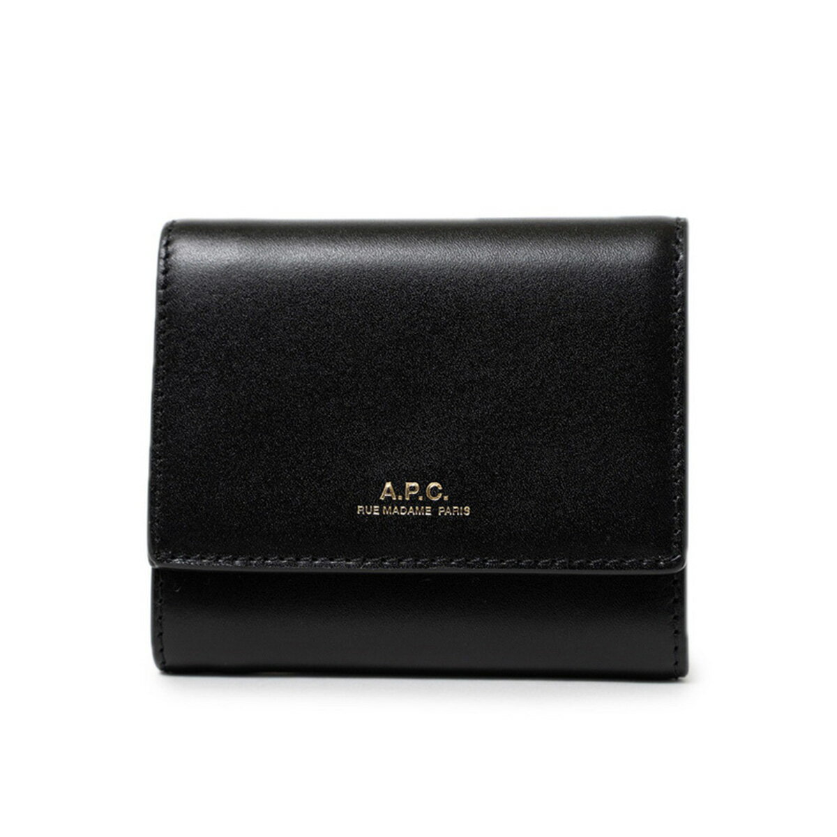 アーペーセー A.P.C. 財布 三つ折り財布財布 折りたたみ財布 F63453 PXBMW LZZ LOIS SMALL COMPACT WALLET ロイス スモール コンパクト ウォレット BLACK ブラック