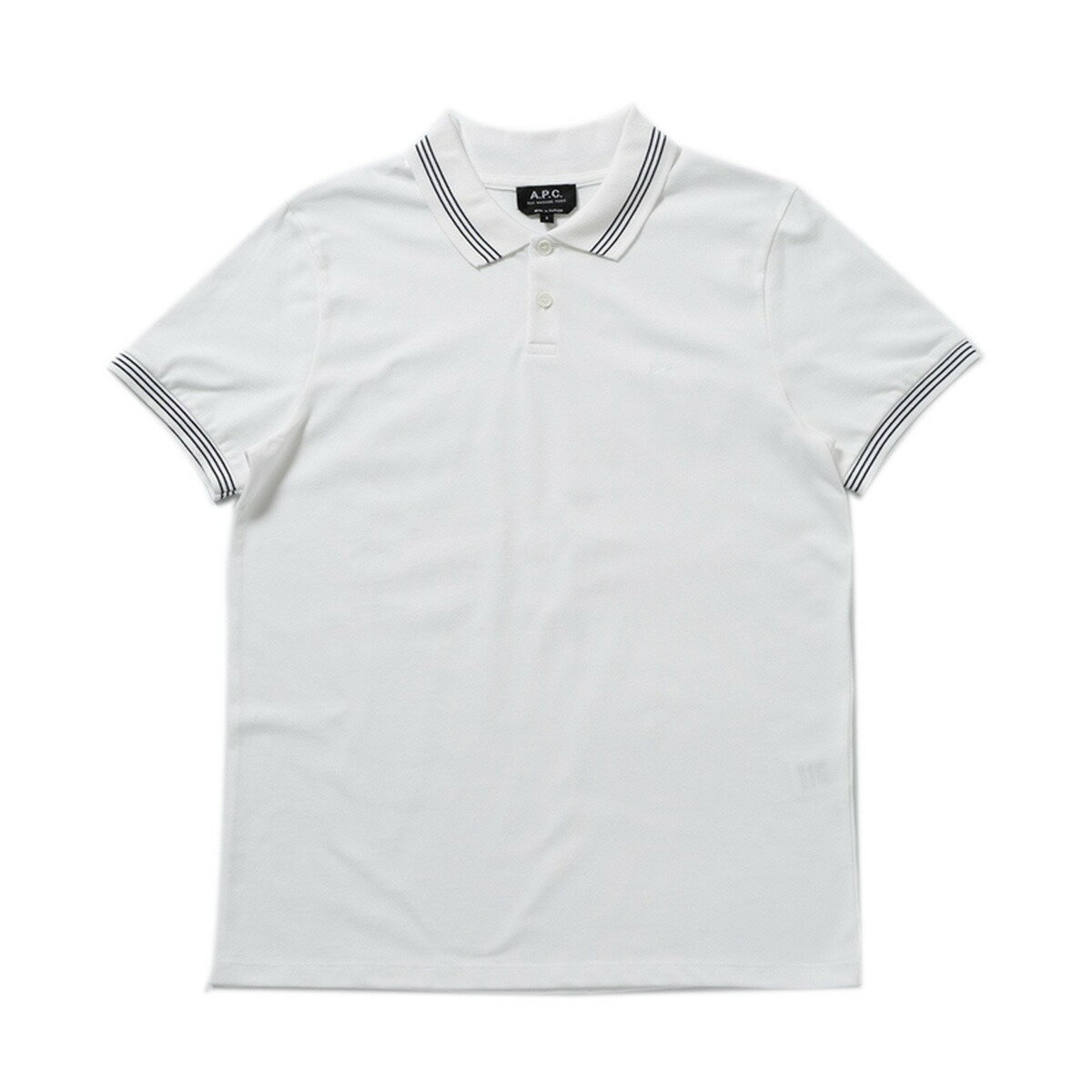 アーペーセー A.P.C. メンズ ポロシャツ 半そで 半袖 トップス アパレル H26061 COEIR AAB CHARLES POLO チャールズ WHITE ホワイト S M L