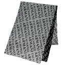 アルマーニ アルマーニエクスチェンジ ARMANI EXCHANGE(A/X) マフラー 954650 CC310 00048 SCARF スカーフ 羊毛混 ストール MELANGE GREY グレー系＋ダークブルー系