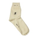 【※アウトレット※】アニエスベー agnes b. 靴下 レディース ソックス リザード刺繍 クルー丈 SOCKS LIZARD L 22-24cm