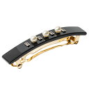 アレクサンドル ドゥ パリ ALEXANDRE DE PARIS ヘアアクセサリー バレッタ AA8 17621 06 N NOIR パール ブラック 黒