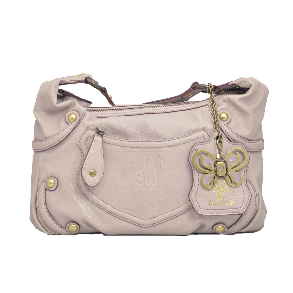 【※アウトレット※】アナスイ ANNA SUI ドリトル バッグ ショルダーバッグ 斜めがけバッグ バタフライ バッグチャーム 306942 90 ライラックパ...