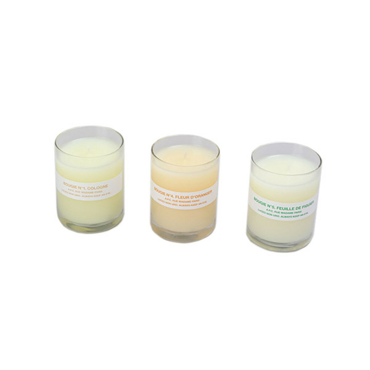 アーペーセー A.P.C. キャンドル パフュームキャンドル 3個セット M84002 YBZAA VAZ アロマ フレグランス インテリア雑貨 レディース メ...