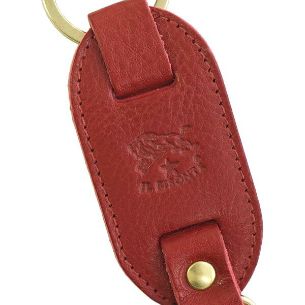 イルビゾンテ Il Adidas Bisonte キーリング C0434 Hindmarch 245 アナスイ Cowhide Keyring Rosso キーホルダー 本革 レッド 赤 メンズ 男性 レディース 女性 プレゼント ギフト 新品 Salada Bowl おしゃれブランド通販il Bisonte イルビゾンテ キーリング キーホルダー
