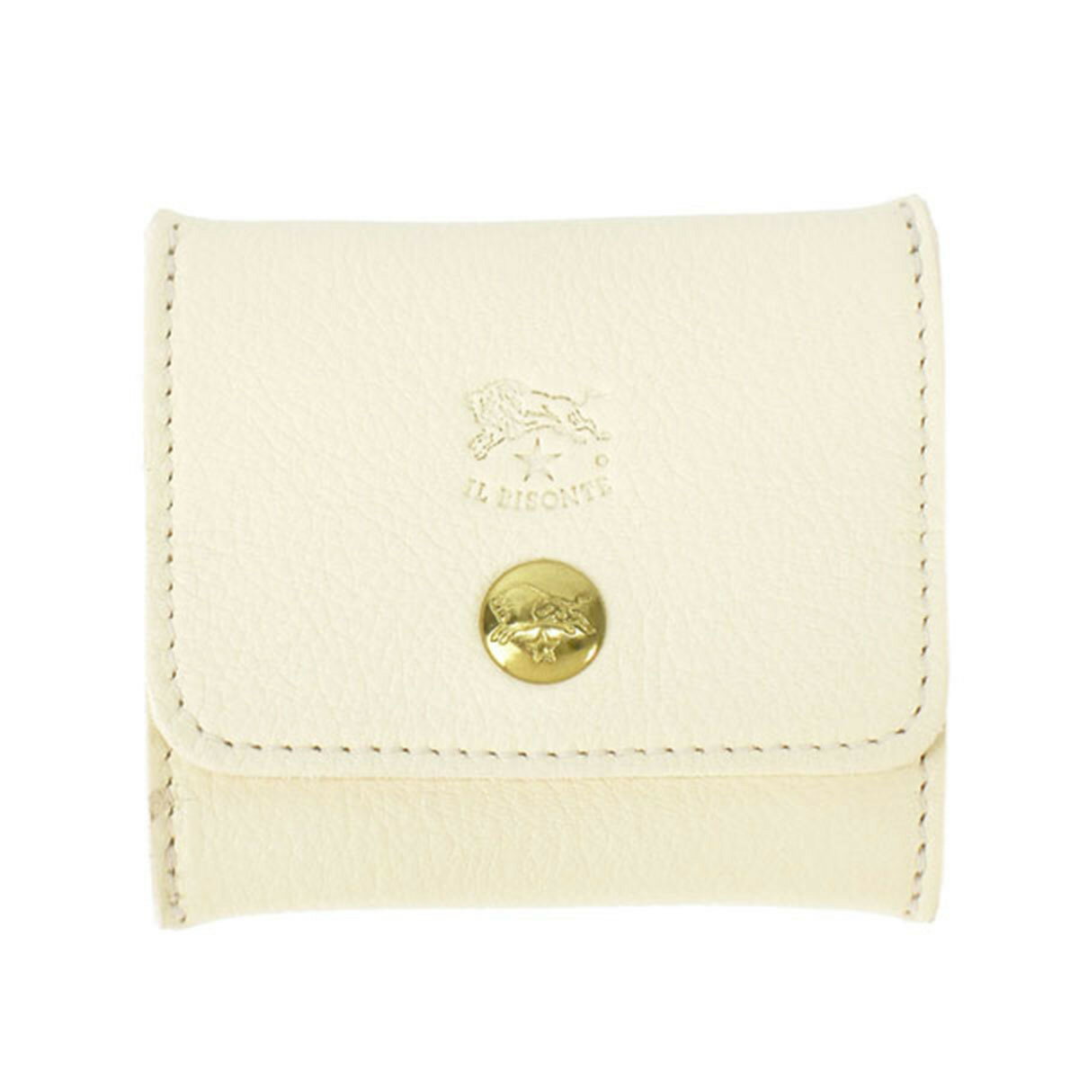 イルビゾンテ イルビゾンテ ilbisonte コインケース 小銭入れ SCP020 PV0001 WH176B COIN PURSE CLASSIC 本革 BIANCO LATTE ホワイト系