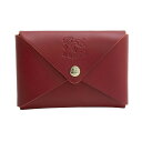 イルビゾンテ IL BISONTE 名刺入れ SCC031 RE101 CLASSIC CARD CASE クラシックカードケース ROSSO RUBINO R...