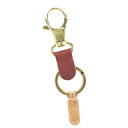 【楽天スーパーSALE対象商品】イルビゾンテ IL BISONTE キーリング SKH016 P RE101B CLASSIC KEY HOLDER クラシックキーホルダー ROSSO RUBINO レッド