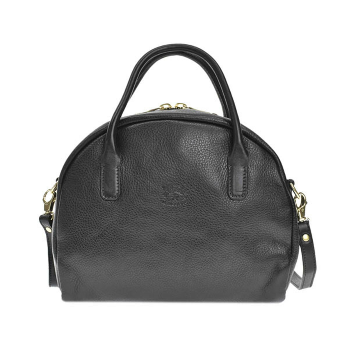 ハンドバッグ イルビゾンテ Il Bisonte バッグ ハンドバッグ ショルダーバッグ 斜め掛けバッグ BHA020 PV0001 BK159B HANDBAG BAG QUERCIA IN COWHIDE LEATHER 本革 NERO ブラック