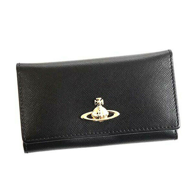 クロエ ヴィヴィアンウエストウッド キーケース Vivienne Westwood 321401 OPIO SAFFIANO オピオ サフィアーノ 6連キーケース BLACK ブラック