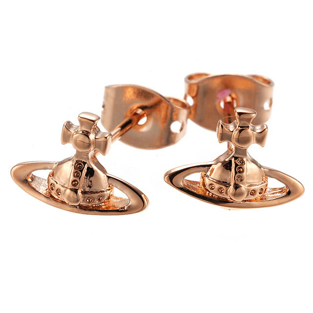 ヴィヴィアン・ウエストウッド ピアス（レディース） ヴィヴィアン ウエストウッド Vivienne Westwood BE1177 3 LORELEI STUD EARRINGS ローレライ オーブ スタッド イヤリング ピアス PINK GOLD ピンクゴールド