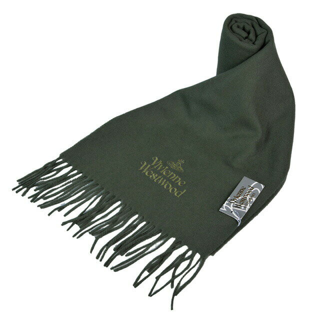 【※アウトレット※】ヴィヴィアンウエストウッド Vivienne Westwood マフラー 60909024C540007 MAN SCARF グリーン GR カーキ 無地 オーブ メンズ レディース 男性 女性 シンプル クリスマス クリスマスプレゼント 贈り物 ギフト