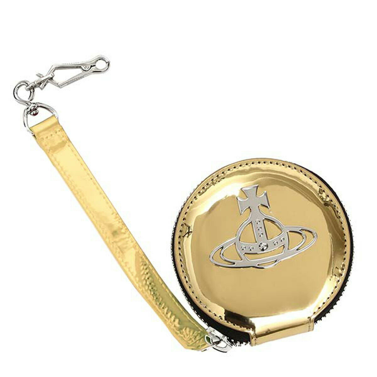 ヴィヴィアンウエストウッド Vivienne Westwood 財布 51070016 R401 JOHANNA ROUND COIN CASE ヨハンナ ラウンド コインケース ストラップ付 丸形 小銭入れ GOLD ゴールド